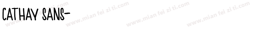 cathay sans字体转换